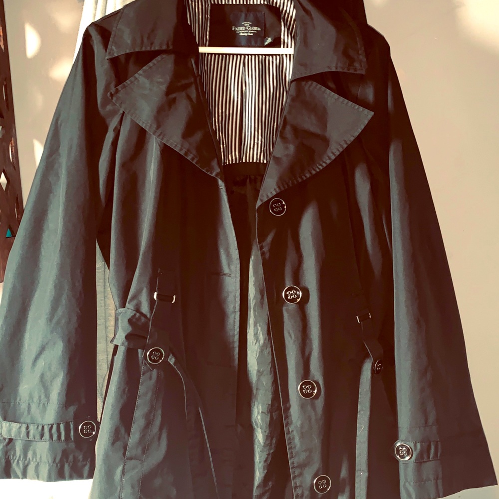 🧥 Faded Glory Black fall/rain Jacket 🧥